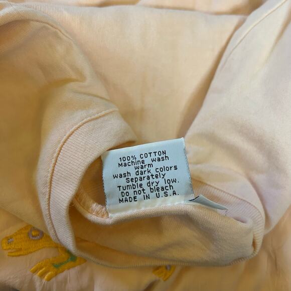 Vtg Johnny Was Tee Pink Womens One Size USA Embroidered Lizards Single Stitch - Picture 4 of 7